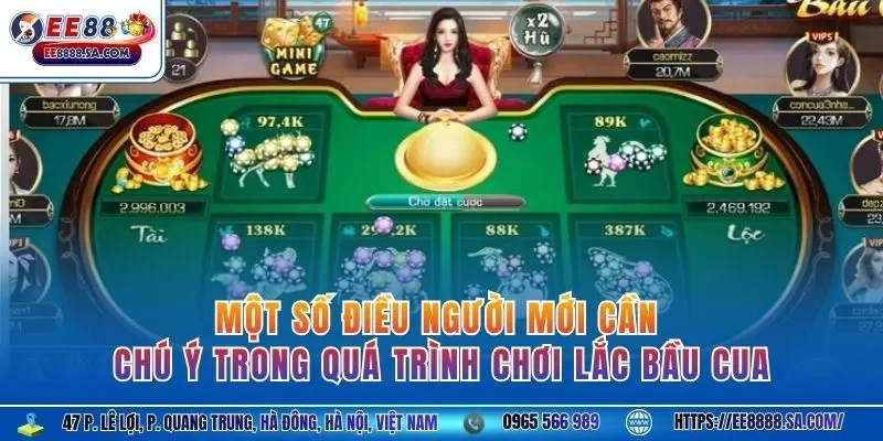 Một số điều người mới cần chú ý trong quá trình chơi lắc bầu cua