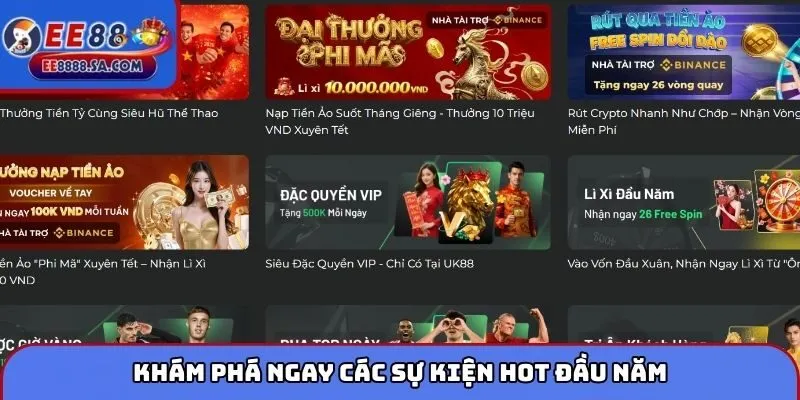 Khám phá ngay các sự kiện hot đầu năm